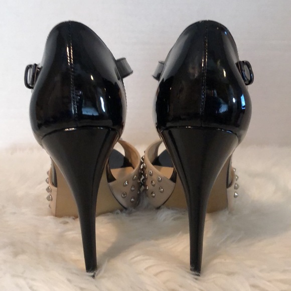 Rock & Republic “RR Kurt Tan” Studded Platform Stilettos - Picture 5 of 7